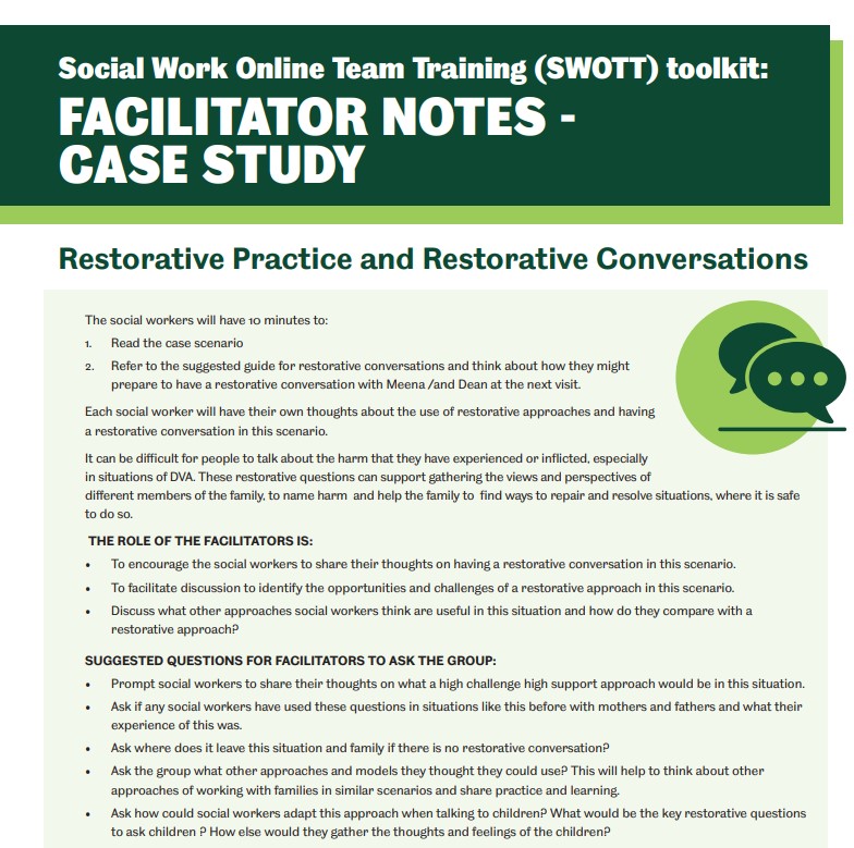 Restorative Practice Facilitator Guidance
