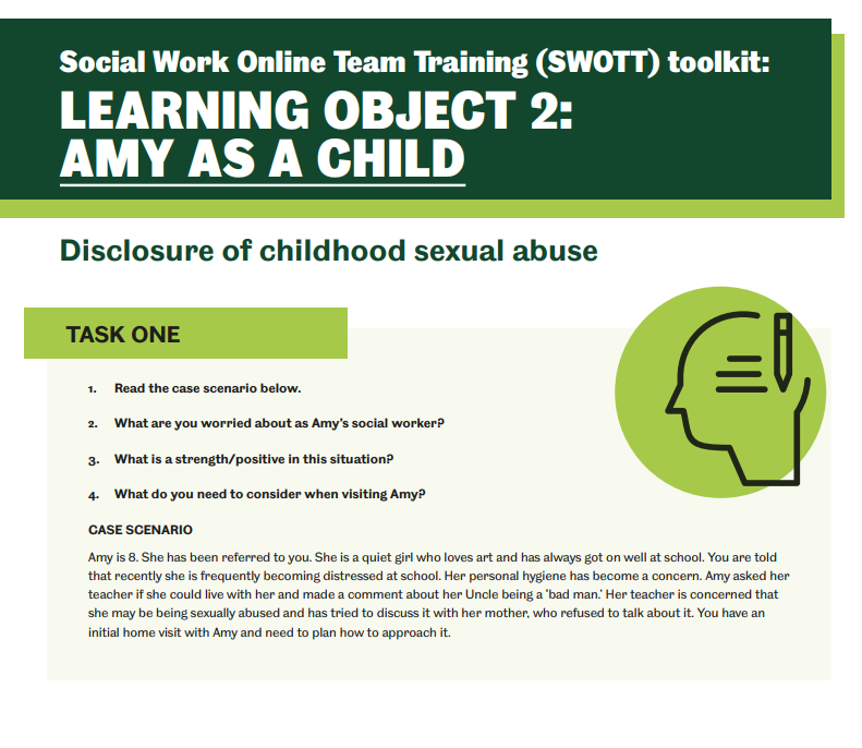 Adult Disclosure of CSA Learning Object 2 Case Study- Children