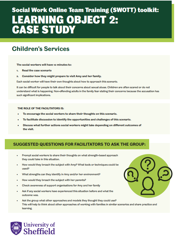 Adult Disclosure of CSA Facilitator notes – Children