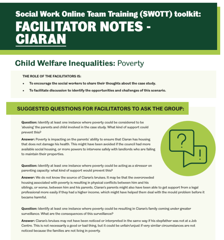 Child Welfare Inequalities Facilitator Notes