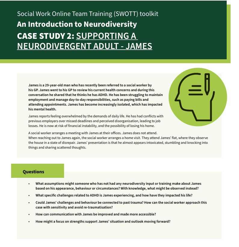 Introduction to Neurodiversity – Case study 2 – James