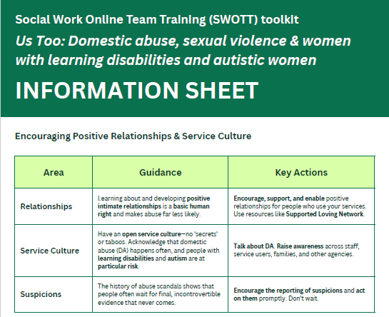 Us Too Information Sheet
