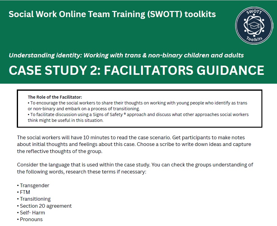 Understanding Identity (Children and Young People) Case Study 2 Facilitator guidance